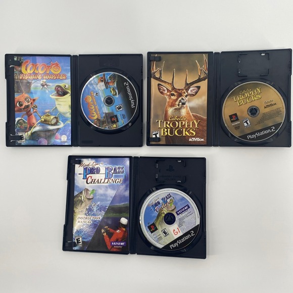 PlayStation 2 Fishing & Hunting 3-Game Bundle Cabela's Mark Davis Cocoto - Picture 3 of 5